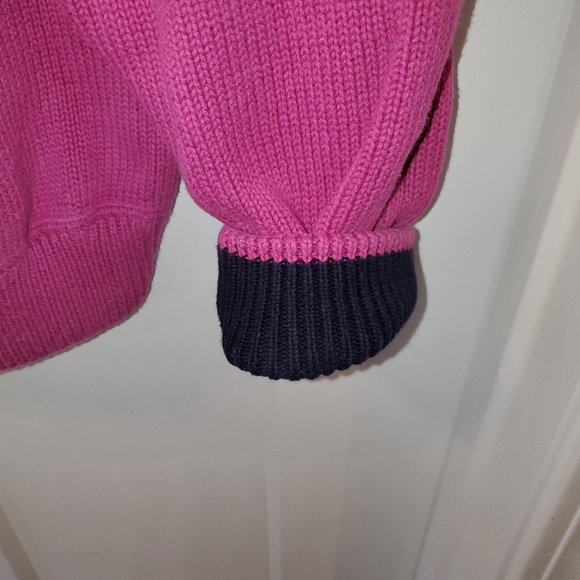 Vintage Tommy Hilfiger Men's Pink Knit Sweater Crew Neck size L - Picture 5 of 5